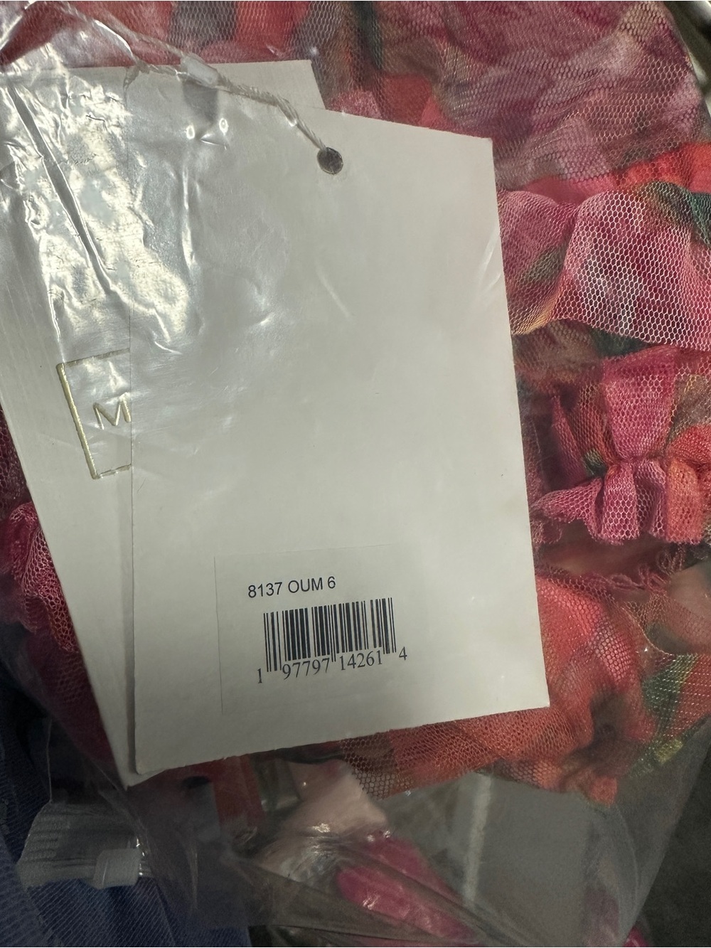 Mac Duggal Strapless Floral Tiered Ruffle Maxi Dress in Coral and Pink - Picture 16 of 16